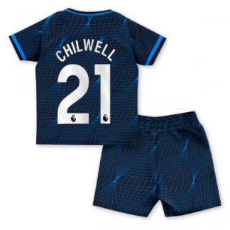 Otroški Nogometni dresi kompleti za otroke Chelsea Gostujoči 2023-2024 Ben Chilwell 21