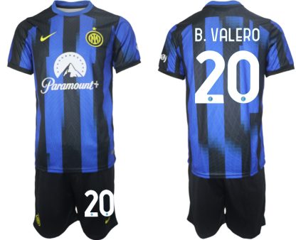 Poceni Moški Nogometni dresi kompleti Inter Milan Domači 2023 2024 Borja Valero 20
