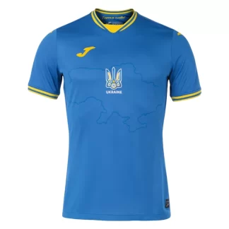 Kupiti Nogometni dresi reprezentance Ukrajina Gostujoči Euro 2024 modra Kratek Rokav