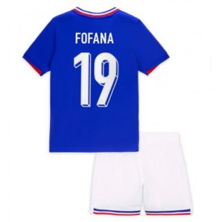 Otroški Nogometni dresi za otroke Francija Domači EM 2024 Youssouf Fofana 19