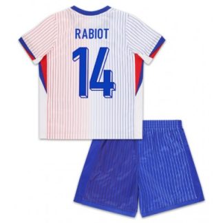 Otroški Nogometni dresi za otroke Francija Gostujoči EM 2024 Adrien Rabiot 14