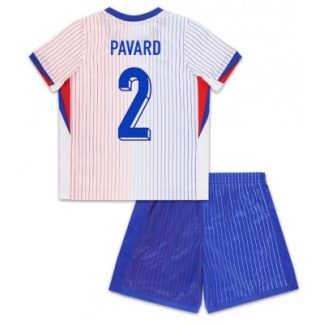 Otroški Nogometni dresi za otroke Francija Gostujoči EM 2024 Benjamin Pavard 2