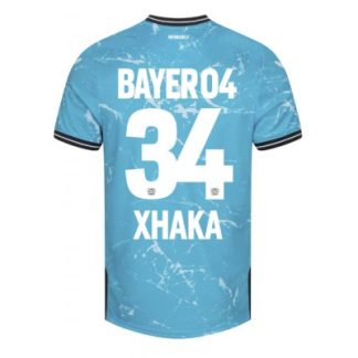 Moški Nogometni dresi Bayer Leverkusen Tretji modra 2023-2024 Granit Xhaka 34
