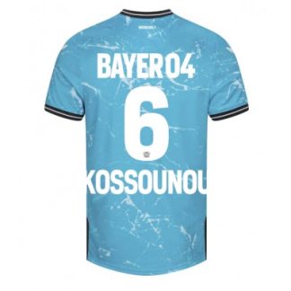 Moški Nogometni dresi Bayer Leverkusen Tretji modra 2023-2024 Odilon Kossounou 6