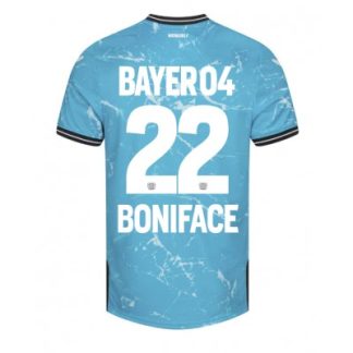 Moški Nogometni dresi Bayer Leverkusen Tretji modra 2023-2024 Victor Boniface 22
