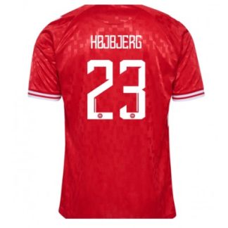 Moški Nogometni dresi Danska Domači EM 2024 rdeča Kratek Rokav Pierre-Emile Hojbjerg 23