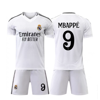 Moški Nogometni dresi kompleti Real Madrid Domači 2024-25 Kylian Mbappe 9