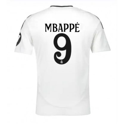 Moški Nogometni dresi Real Madrid Domači 2024-25 bela Kratek Rokav Kylian Mbappe 9