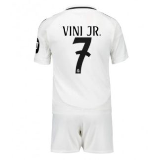 Otroški Nogometni dresi kompleti Real Madrid Domači 2024-25 Vinicius Junior 7