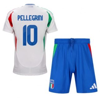Otroški Nogometni dresi kompleti za otroke Italija Gostujoči EM 2024 Lorenzo Pellegrini 10