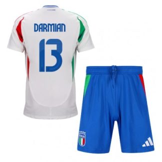 Otroški Nogometni dresi kompleti za otroke Italija Gostujoči EM 2024 Matteo Darmian 13