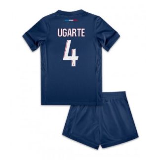 Otroški Nogometni dresi Paris Saint-Germain PSG Domači 2024-25 Manuel Ugarte 4