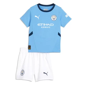 Otroški Nogometni dresi za otroke Manchester City Domači 2024-25