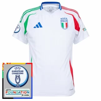 Moški Nogometni dresi Euro 2024 Italija Gostujoči bela Kratek Rokav