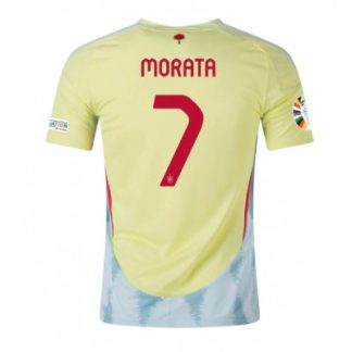 Moški Nogometni dresi Španija Gostujoči Euro 2024 tisk Alvaro Morata 7