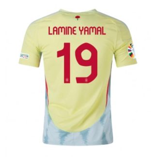 Moški Nogometni dresi Španija Gostujoči Euro 2024 tisk Lamine Yamal 19