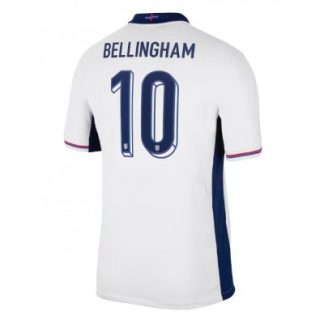 Moški Nogometni dresi za nogomet Anglija Domači Euro 2024 Jude Bellingham 10