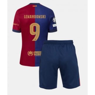 Otroške Nogometnih dresov Barcelona Domači 2024-25 Robert Lewandowski 9