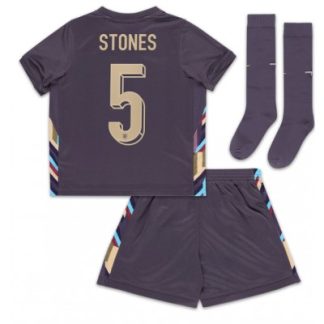 Otroški Nogometni Dresi Reprezentance za otroke Anglija Gostujoči Euro 2024 John Stones 5