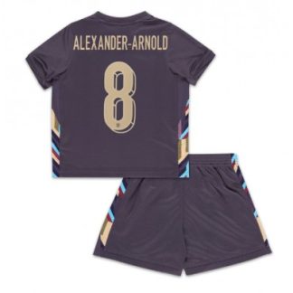 Otroški Nogometni dresi za otroke Anglija Gostujoči Euro 2024 Alexander-Arnold 8