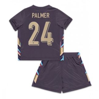 Otroški Nogometni dresi za otroke Anglija Gostujoči Euro 2024 Cole Palmer 24