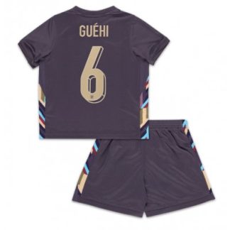 Otroški Nogometni dresi za otroke Anglija Gostujoči Euro 2024 Marc Guehi 6