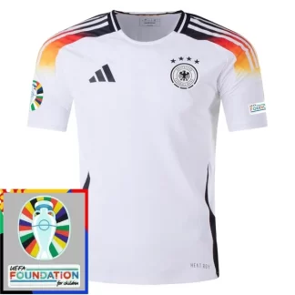Poceni Moški Nogometni dresi kompleti bela Nemčija Domači Euro 2024
