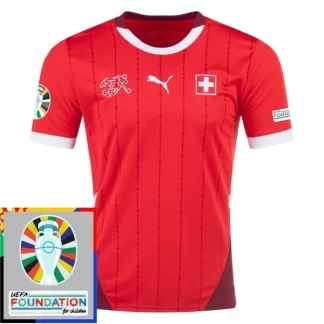 Poceni Moški Nogometni dresi prodaja Švica Domači Euro 2024 rdeča