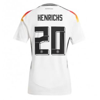 Ženski Nogometni dresi Nemčija Reprezentance Domači Euro 2024 z imenom Benjamin Henrichs 20