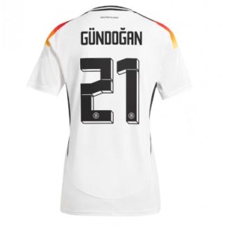 Ženski Nogometni dresi Nemčija Reprezentance Domači Euro 2024 z imenom Ilkay Gundogan 21