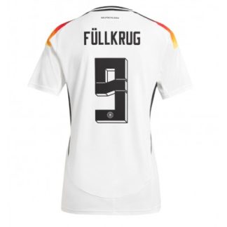 Ženski Nogometni dresi Nemčija Reprezentance Domači Euro 2024 z imenom Niclas Fullkrug 9