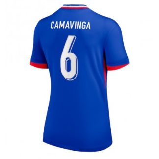 Ženski Nogometni dresi za nizko ceno Francija Reprezentance Domači EM 2024 Eduardo Camavinga 6