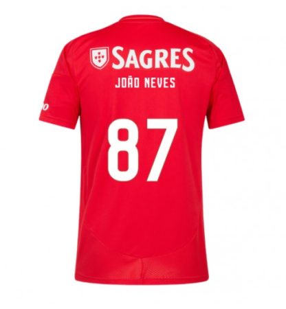 Moške Nogometnih dresov Benfica Domači 2024-25 Joao Neves 87