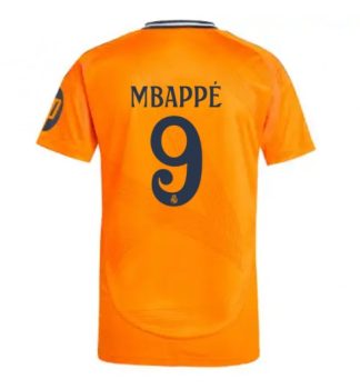 Moški Nogometni dresi Real Madrid Gostujoči 2024-25 oranžna Kylian Mbappe 9