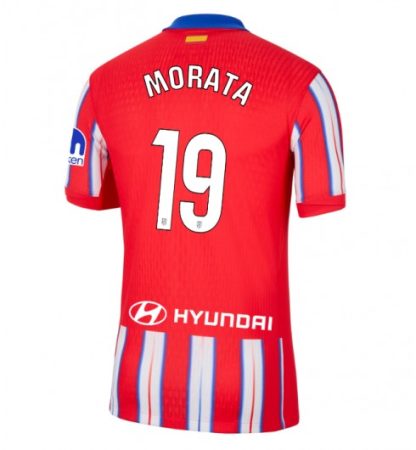 Poceni Nogometni dresi Atletico Madrid Domači 2024-25 Alvaro Morata 19