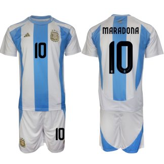 Poceni Moški Nogometni dresi Argentina Domači Copa America 2024 Maradona 10