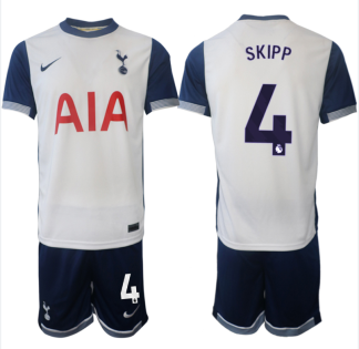 Moški Nogometni dresi kompleti Tottenham Hotspur Domači 2024-2025 Oliver Skipp 4