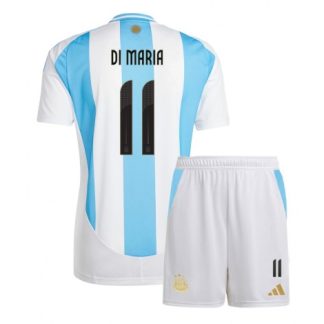 Otroški Nogometni dresi za otroke Argentina Domači Copa America 2024 Angel Di Maria 11