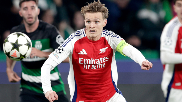 Arsenal kaže, da bi lahko bili favoriti Lige prvakov: Martin Odegaard poganja 5-1