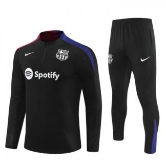 Moški FC Barcelona Trening Dresi kompleti 1/4-Zip 2024-25 Črna