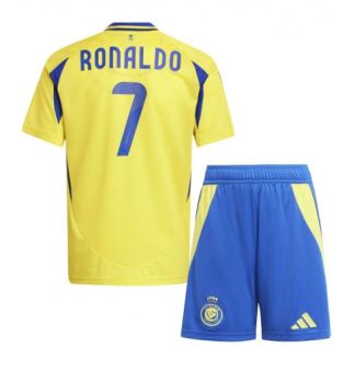 Otroški Nogometni dresi kompleti za otroke Al-Nassr Domači 2024-25 Cristiano Ronaldo 7