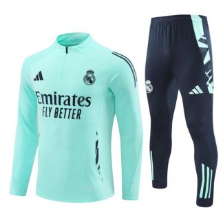 Real Madrid Sweatshirt Za Trening dresi kompleti 1/4 Zip Modra