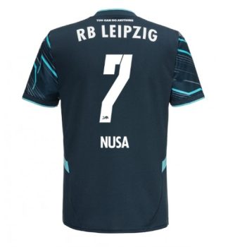 Moški Nogometni dresi za nogomet RB Leipzig Tretji 2024-2025 Antonio Nusa 7