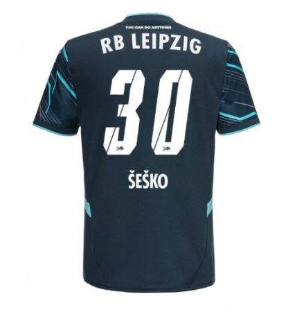 Moški Nogometni dresi za nogomet RB Leipzig Tretji 2024-2025 Benjamin Sesko 30