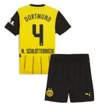 Otroški Nogometni dresi kompleti za otroke BVB Borussia Dortmund Domači 2024-25 Nico Schlotterbeck 4