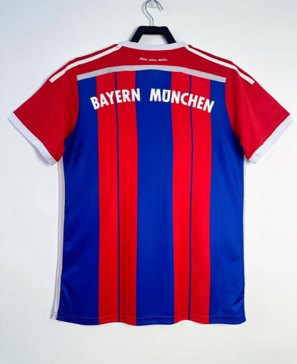 Poceni Retro Nogometni dresi Bayern Munich Domači 2014-15 Kratek Rokav-1