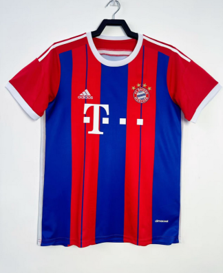 Poceni Retro Nogometni dresi Bayern Munich Domači 2014-15 Kratek Rokav