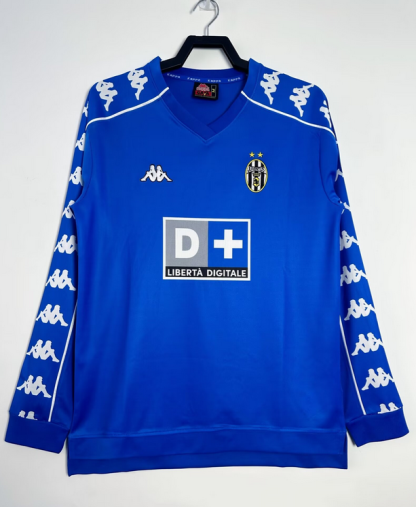 Retro Nogometni dresi Juventus Gostujoči 1999-00 modra Kratek Rokav