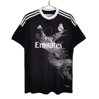 Moški Retro Nogometni dresi Real Madrid Tretji 2014-15 črna Kratek Rokav