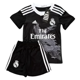 Otroški Retro Nogometni dresi kompleti Real Madrid Tretji 2014-15 črna